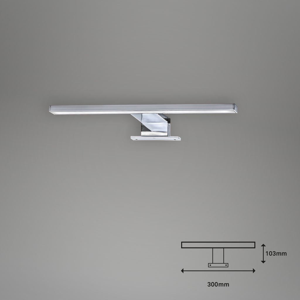 LED Apparecchio a specchio 30 cm 5W 500lm cromo